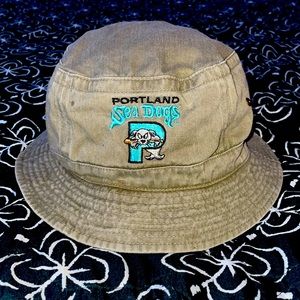 Vintage Portland Seadogs Gray Bucket Hat